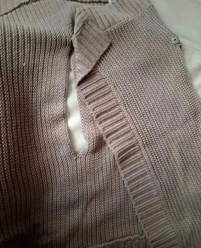 Pull en mailles sans manches - photo numéro 4