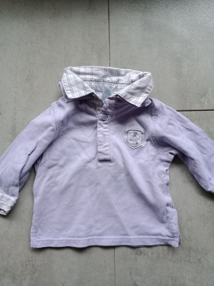 Polo manches longues 3 mois