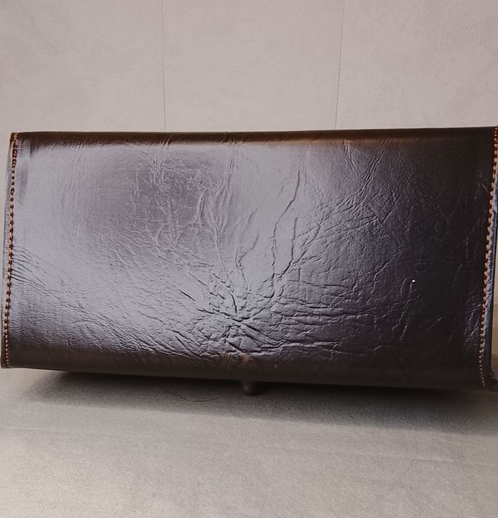 Cartable en cuir véritable marron - Vintage avec bandoulière - Neuf - photo numéro 5