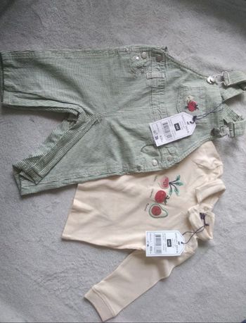 Ensemble salopette et tee-shirt sergent major