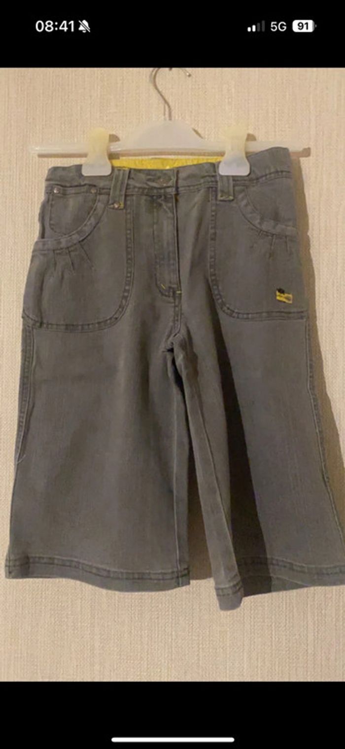 Pantacourt gris sergent major 12 ans