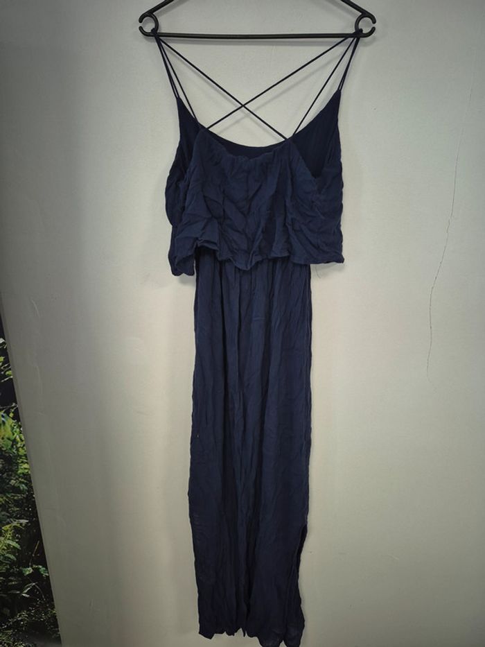 Robe longue femme bleu marine taille m