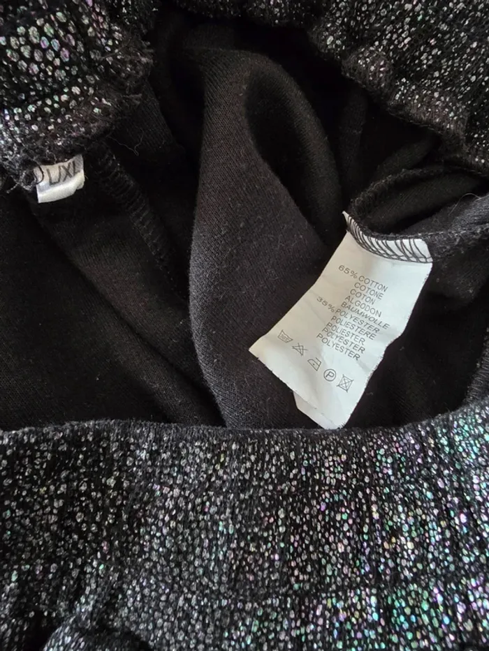 Jogging femme noir irisé paillettes L Très bon état - photo numéro 8