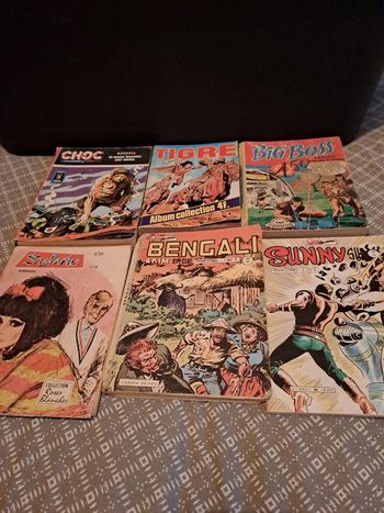 Lots de 6 BD des années 1980