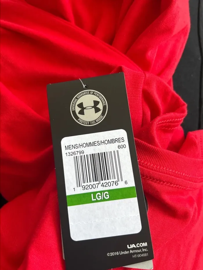 T-shirt Under armour rouge L - photo numéro 6