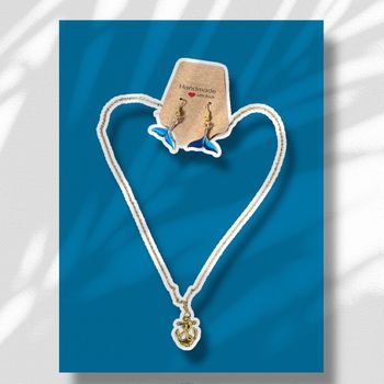 Ensemble collier et boucles d’oreilles or