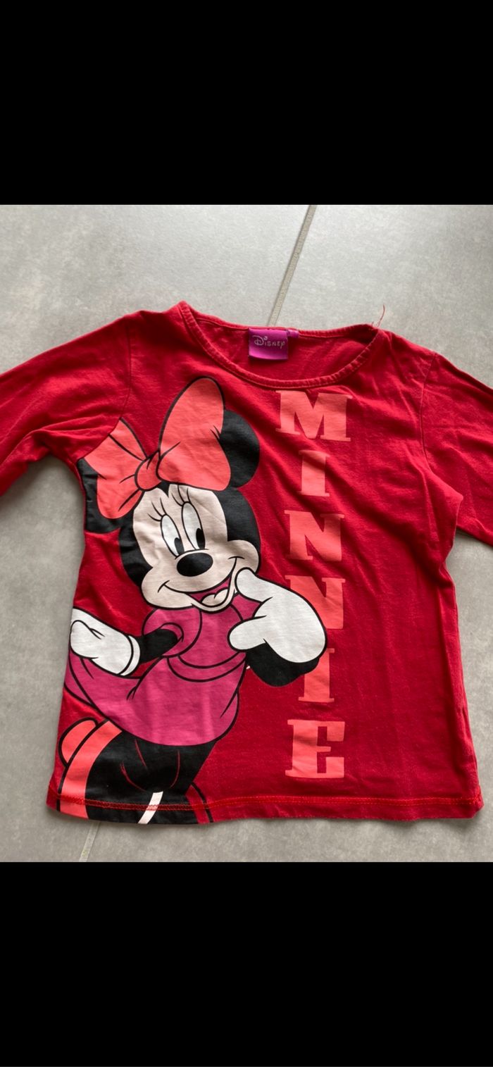 Tee shirt manches longues Minnie Disney 6 ans - photo numéro 3