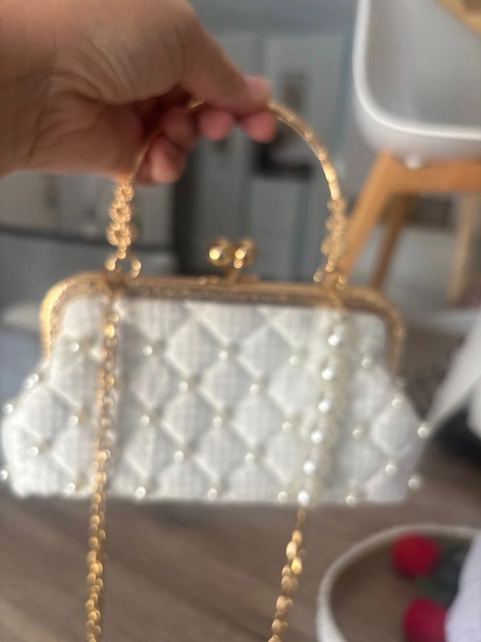 Sac blanc diademe châle ceinture mariage TU - photo numéro 11