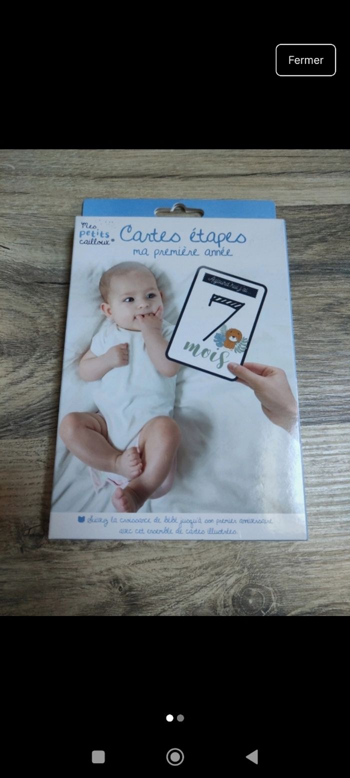 Carte étape bébé