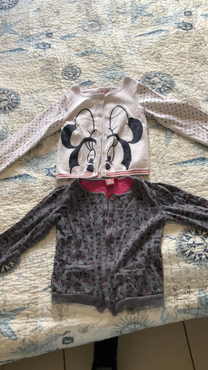 lot de gilet minnie 6 ans