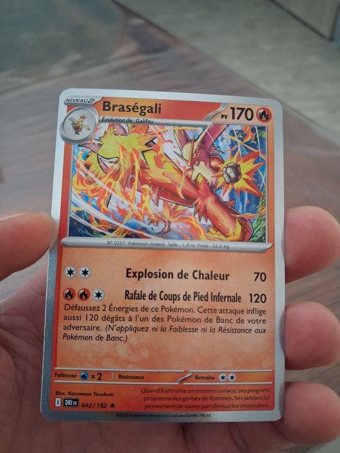 carte Pokémon Brasegali Holographique 042/182