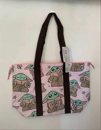 Disney Star Wars - Sac de plage/Tote bag Grogu (Bébé Yoda) - Neuf avec étiquette - Rose