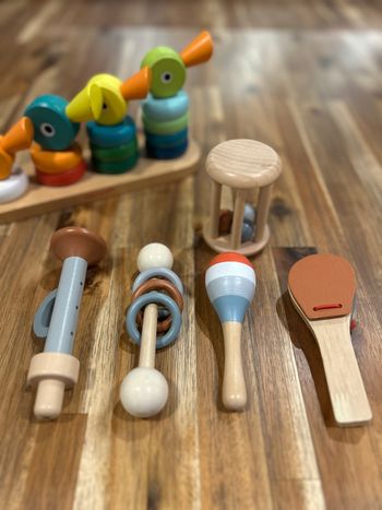 Coffret 5 instruments de musique en bois