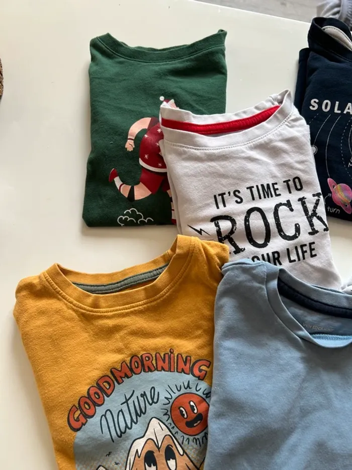 Lot t-shirts manches longues - photo numéro 2