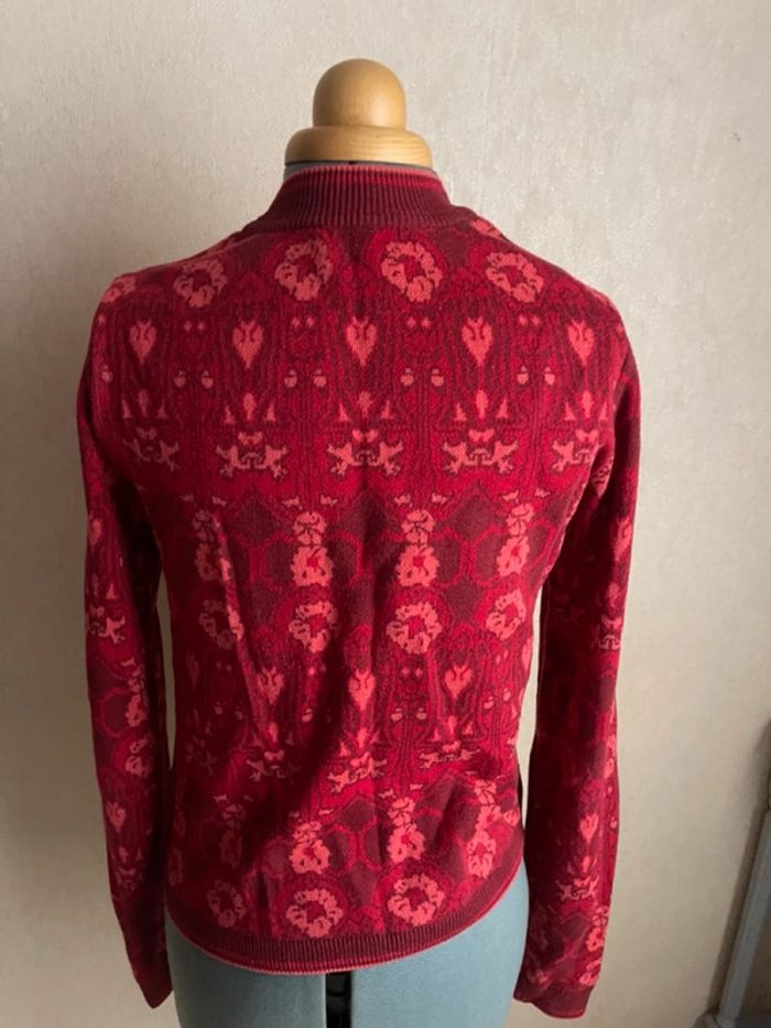 Pull jaquard rouge - photo numéro 5