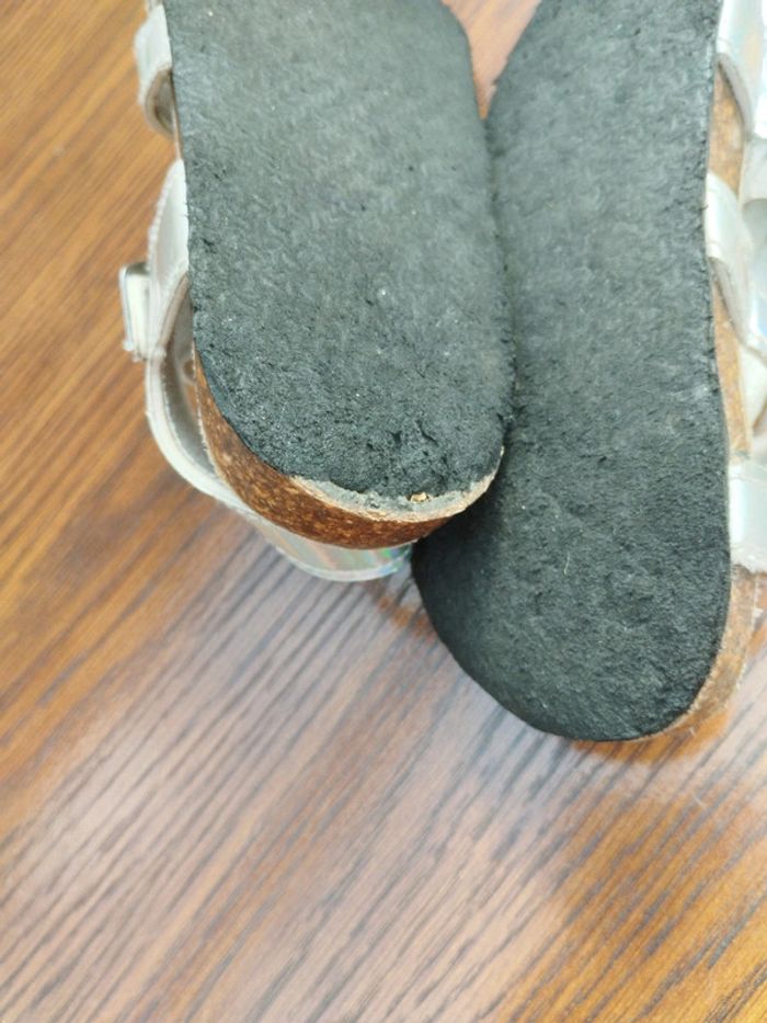 Sandales pointure 29 fille FPC argent - photo numéro 5