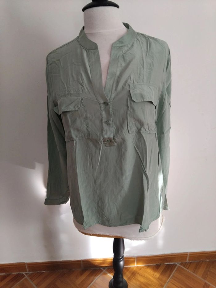 Chemise Caroll t44 100%soie - photo numéro 11