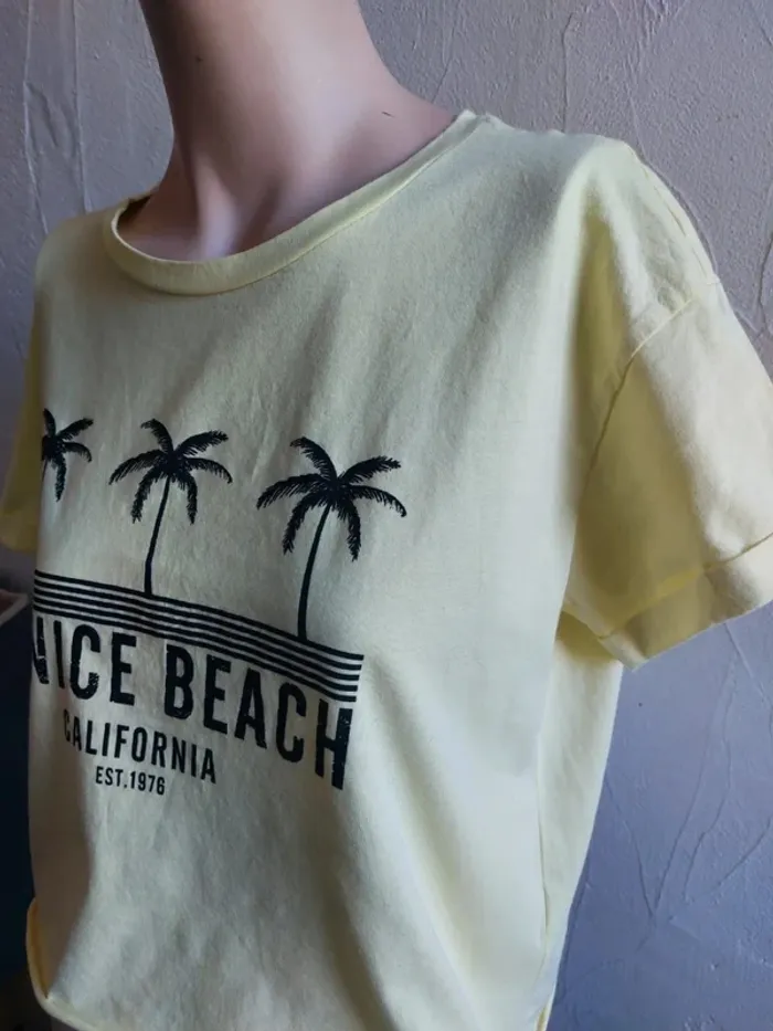 T-shirt Jaune Venice Beach Taille 40 - photo numéro 3