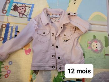 Veste en jean rose creeks 12 mois
