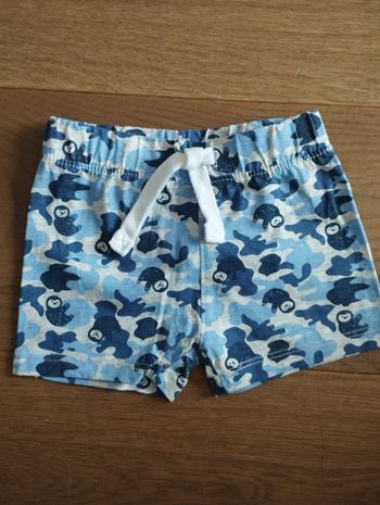 Short garçon 6 mois bleu neuf