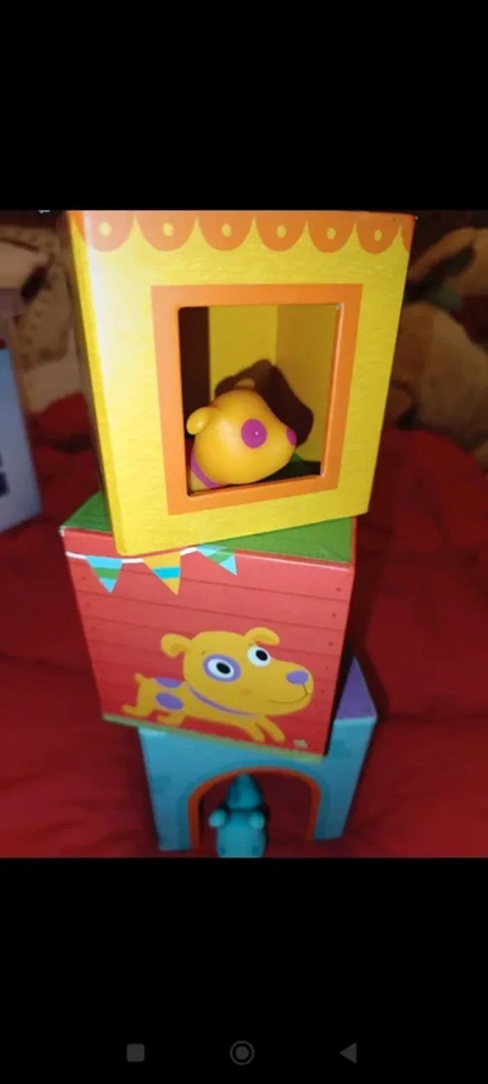 Superbes cubes bébé à empiler Djeco neuf valeur 17€ - photo numéro 3