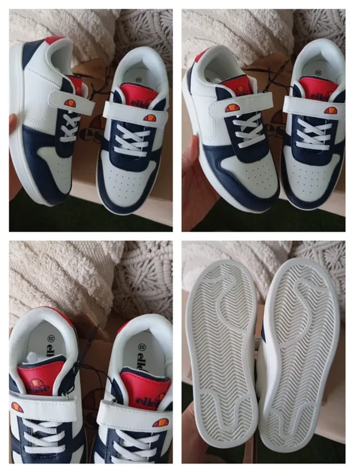Paire de baskets / sneakers à scratch Ellesse pointure 33 neuves avec étiquettes