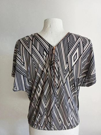 Blouse à motifs losange
