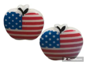 Boucles d'oreilles pomme Amérique