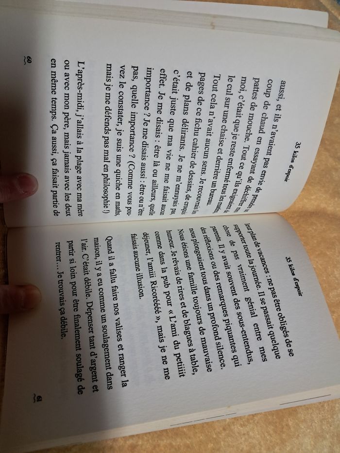 Livre de poche 35 kilos d'espoir - photo numéro 3