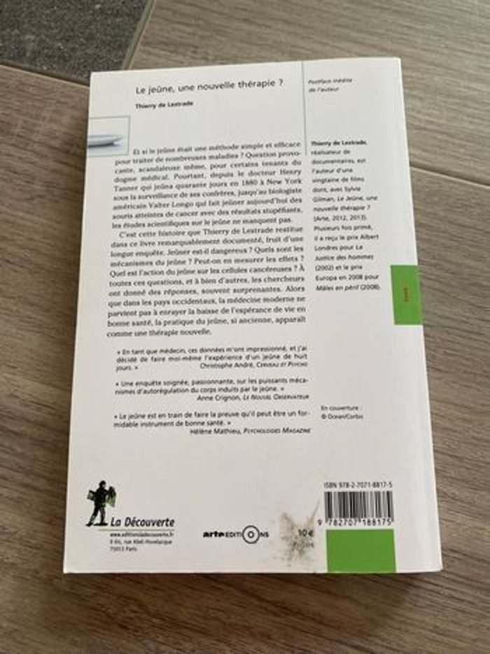 Livre « le jeune une nouvelle thérapie » - photo numéro 2