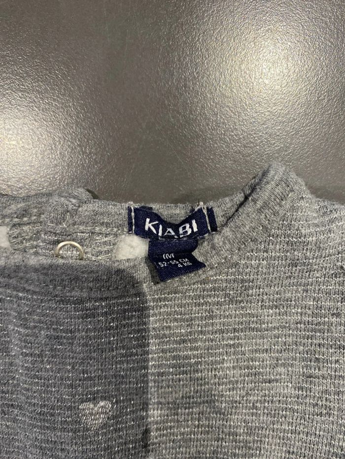 lot de 2 robes kiabi grises en taille 1 mois - photo numéro 3