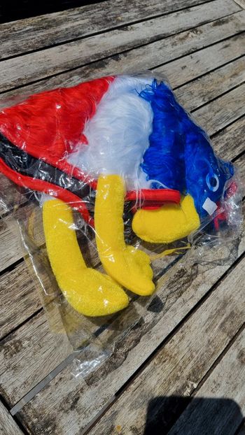 Chapeau déguisement supporter neuf coq 🐓 français qui chante la marseillaise