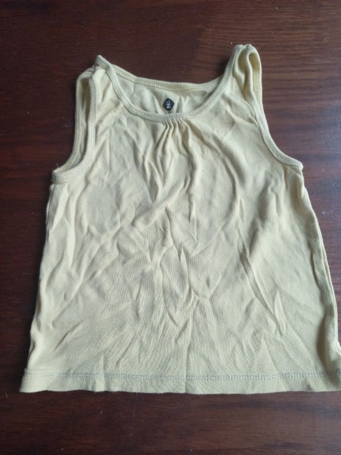 Débardeur jaune 5ans