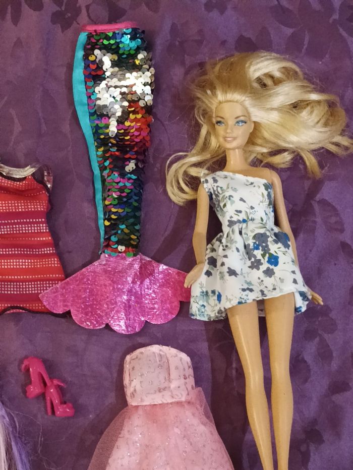 Lot barbie sirène - photo numéro 7