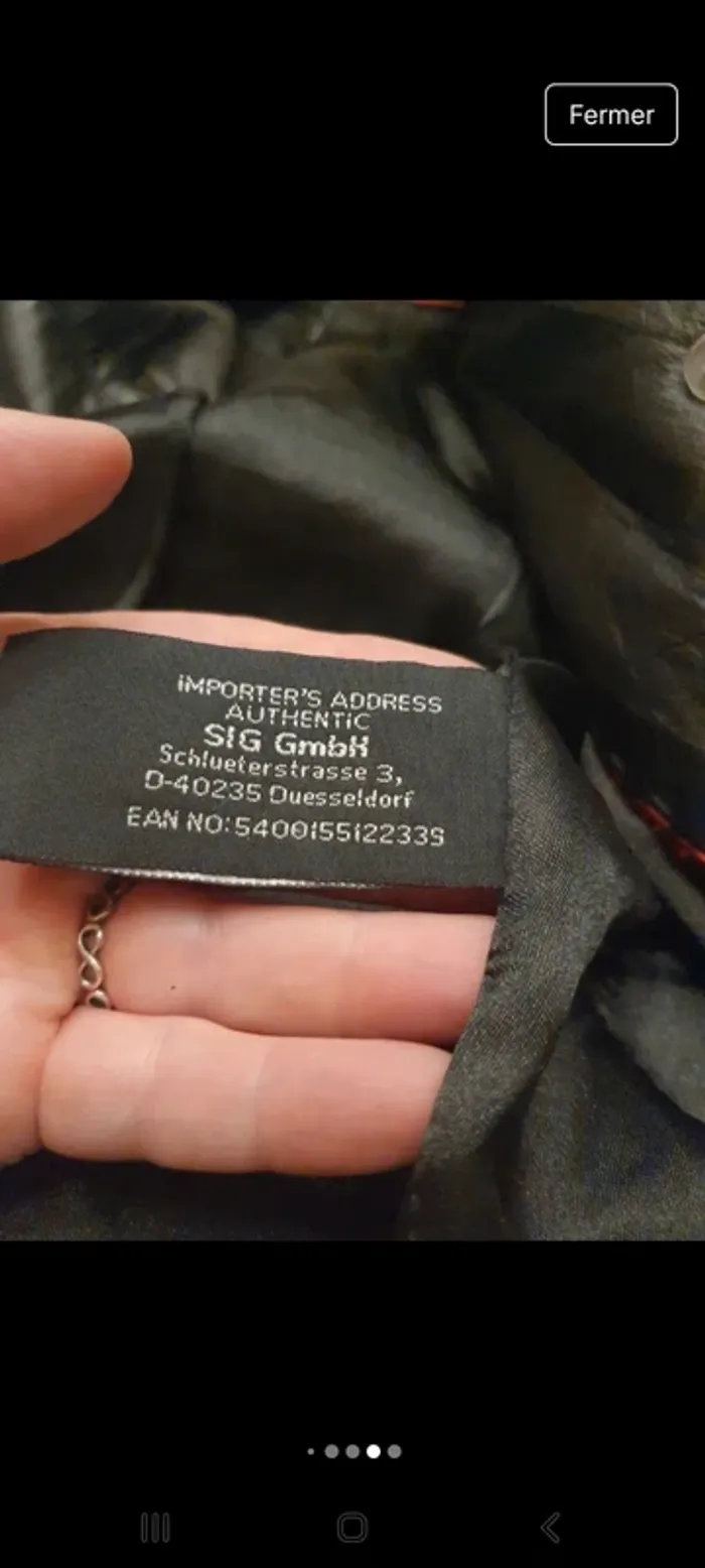 Manteau vintage cuir noir Authentic taille 42 - photo numéro 18