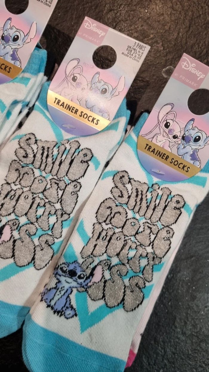 12 paires chaussettes STITCH disney neuves 37 41 - photo numéro 2