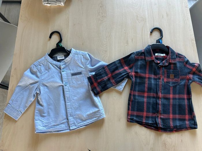 Lot 2 chemises 9mois