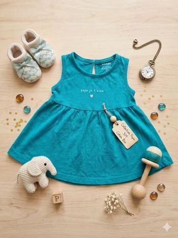 Robe "Papa je t'aime" - 100% Coton Bio