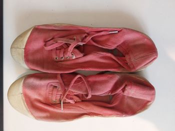 tennis bensimon à lacets vieux rose 34