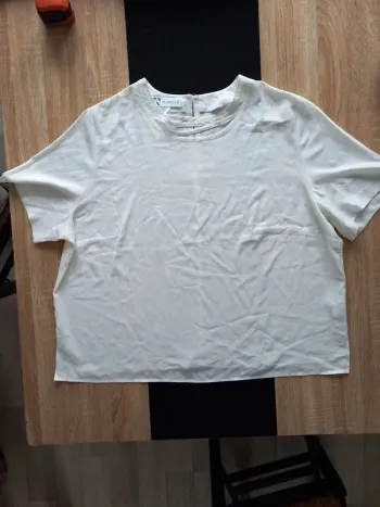 Tee-shirt blanc femme T.50