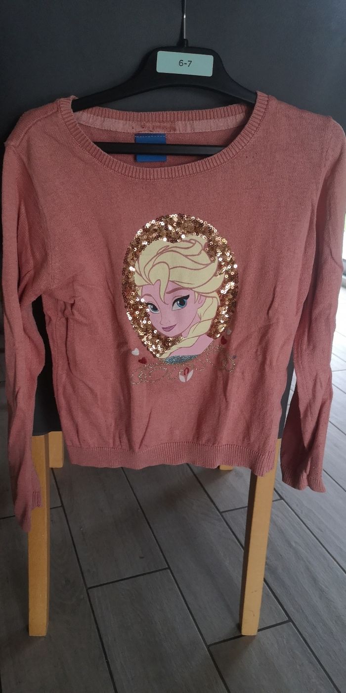 Pull reine des neiges taille 5 ans - photo numéro 2