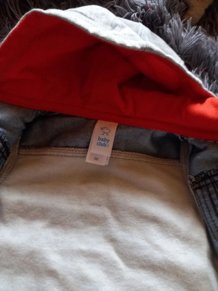 Veste en jeans garçon 6 mois - photo numéro 3