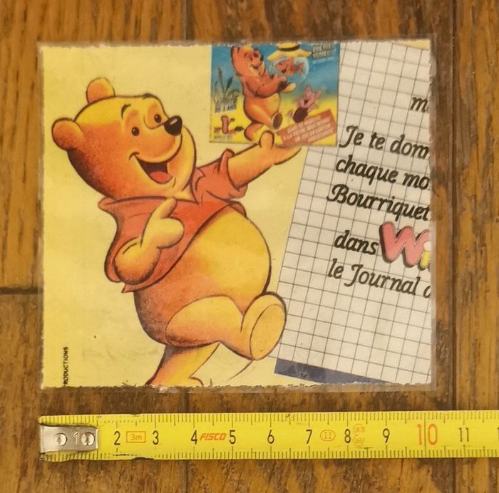 Ancien petit encart plastifié bébête show vintage - photo numéro 2