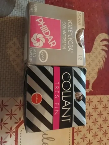 Lot de 2 collants fin taille 1 2