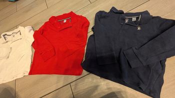 Lot polo manches longues 4 ans