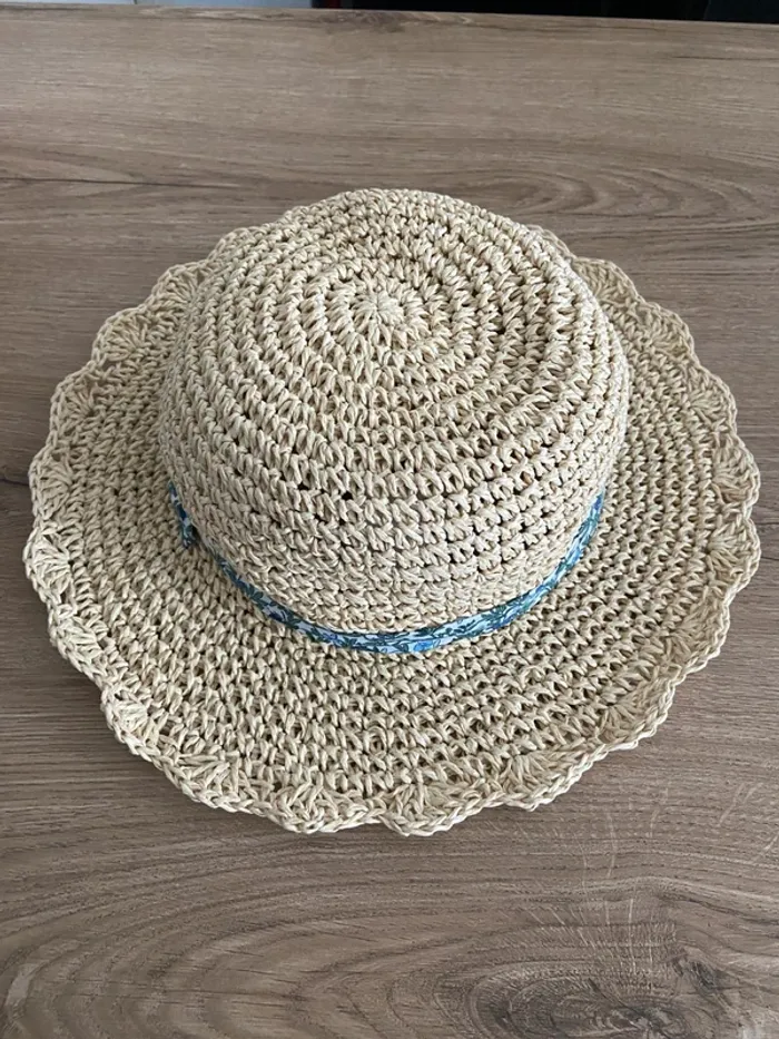 Chapeau tressé avec noeud sergent major neuf - photo numéro 2