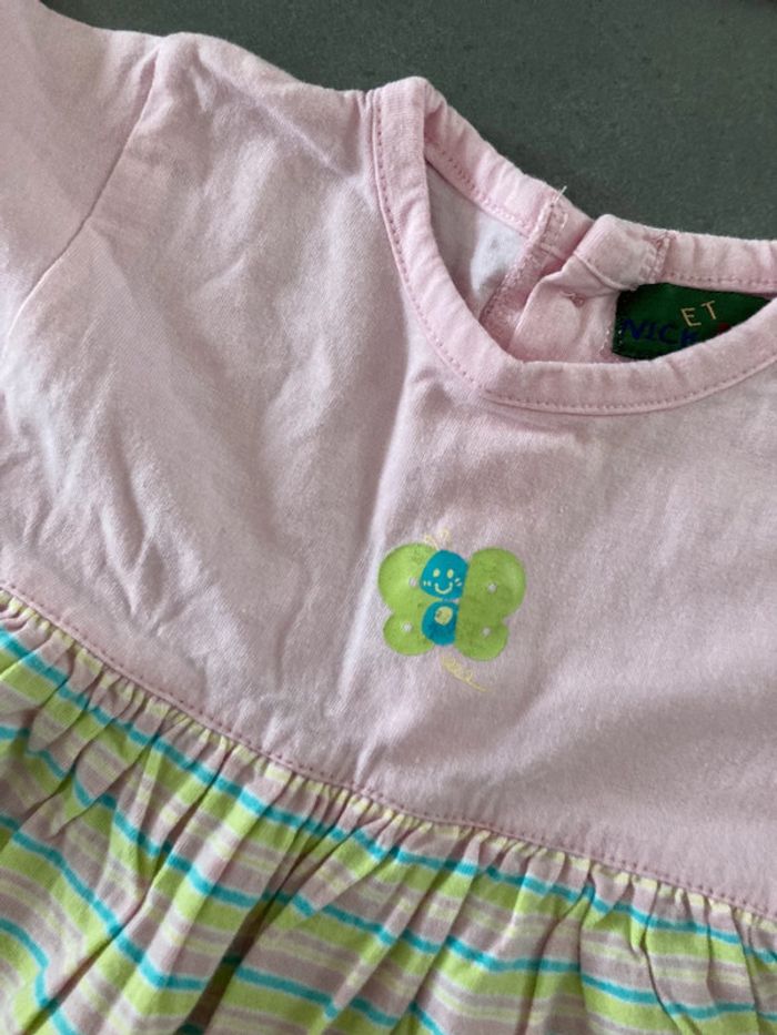 Lot ensemble robe vêtement bébé fille 6 mois garde robe - photo numéro 3