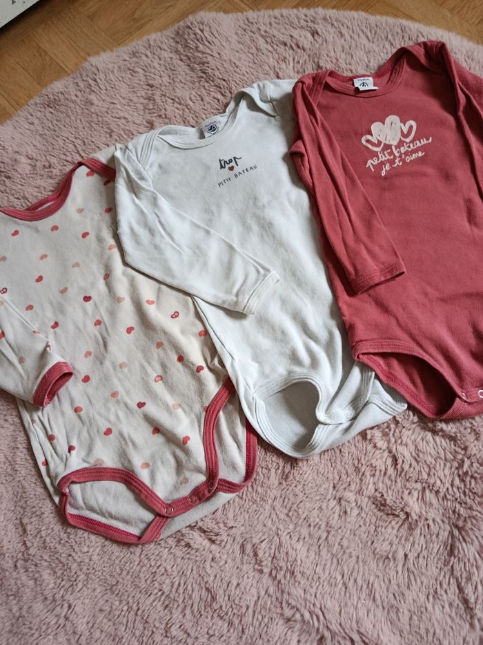 Lots de 3 bodie manche longue - taille 24 mois - photo numéro 2