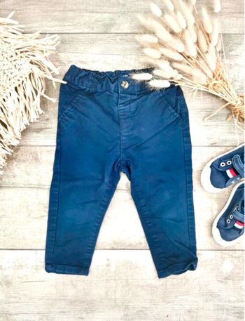 Pantalon chino 18mois bleu marine Kiabi