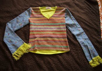 T-shirt vintage LoudnessParis, crochet/jeans
